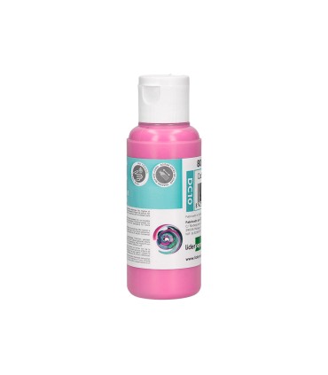 Pintura acrilica liderpapel bote de 80 ml rosa