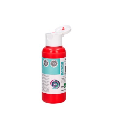 Pintura acrilica liderpapel bote de 80 ml rojo