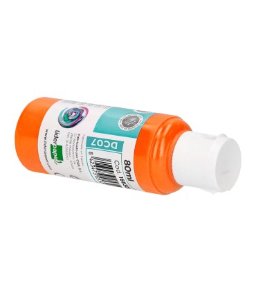 Pintura acrilica liderpapel bote de 80 ml naranja