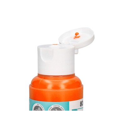 Pintura acrilica liderpapel bote de 80 ml naranja