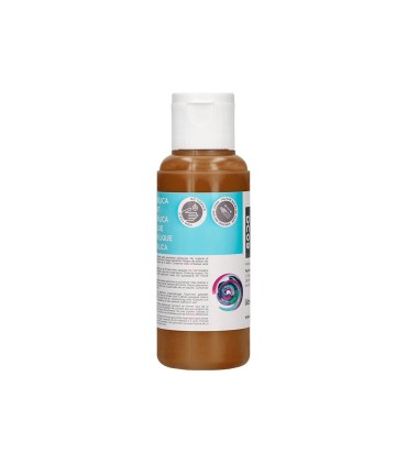 Pintura acrilica liderpapel bote de 80 ml marron