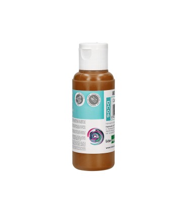 Pintura acrilica liderpapel bote de 80 ml marron