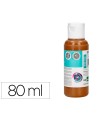 Pintura acrilica liderpapel bote de 80 ml marron