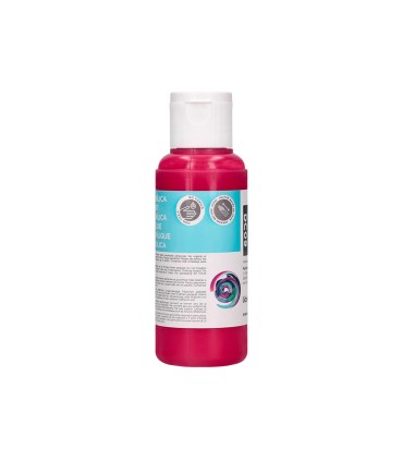 Pintura acrilica liderpapel bote de 80 ml magenta