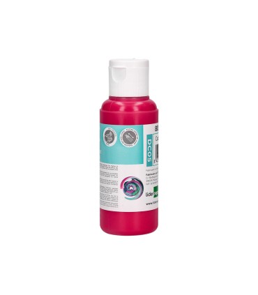 Pintura acrilica liderpapel bote de 80 ml magenta