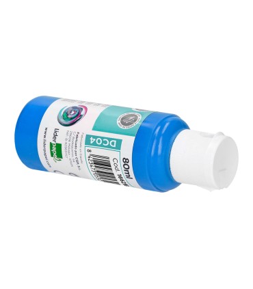 Pintura acrilica liderpapel bote de 80 ml cian