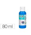 Pintura acrilica liderpapel bote de 80 ml cian