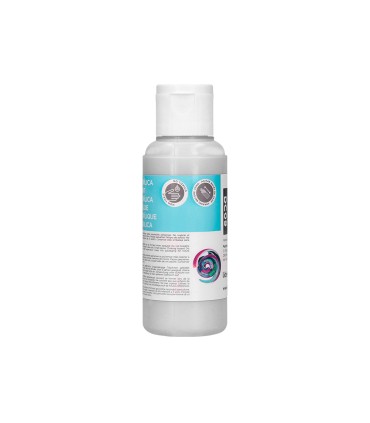 Pintura acrilica liderpapel bote de 80 ml blanco