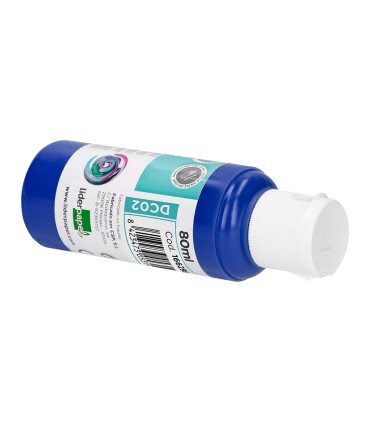 Pintura acrilica liderpapel bote de 80 ml azul ultramar