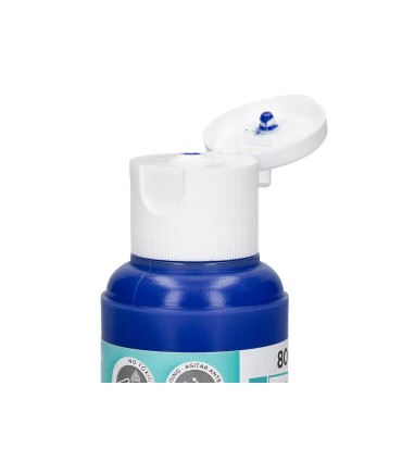 Pintura acrilica liderpapel bote de 80 ml azul ultramar