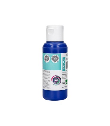 Pintura acrilica liderpapel bote de 80 ml azul ultramar