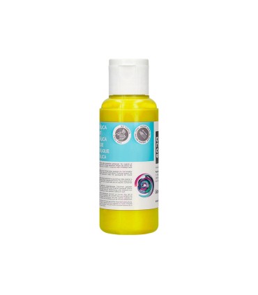 Pintura acrilica liderpapel bote de 80 ml amarillo