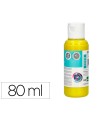 Pintura acrilica liderpapel bote de 80 ml amarillo