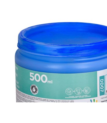 Pintura dedos liderpapel tarrina de 500 ml azul