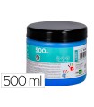 Pintura dedos liderpapel tarrina de 500 ml azul