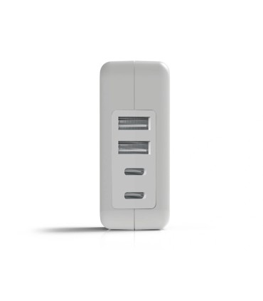 Cargador de pared groovy 2 usb 2 usb c 48a color blanco