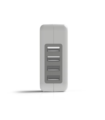 Cargador de pared groovy 2 usb 2 usb c 48a color blanco