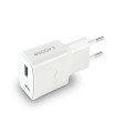 Cargador pared groovy 1 usb + 1usb-c color blanco