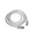 Cable groovy usb a a tipo c longitud 2 mt color blanco