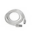 Cable groovy usb-a a tipo c longitud 2 mt color blanco