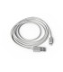 Cable groovy usb 20 a apple lightning longitud de cable 2 metros color blanco