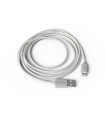 Cable groovy usb 2.0 a apple lightning longitud de cable 2 metros color blanco