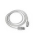 Cable groovy usb a a tipo c longitud 1 mt color blanco