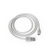 Cable groovy usb a a micro usb longitud 1 mt color blanco