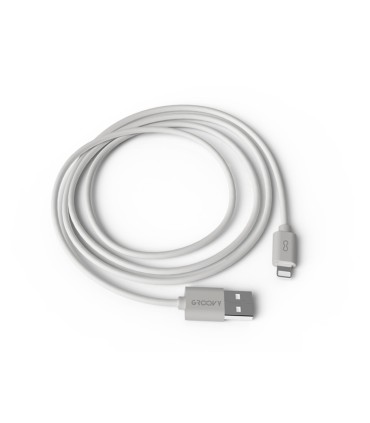 Cable groovy usb 20 a apple lightning longitud 1 metro color blanco