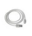 Cable groovy usb 2.0 a apple lightning longitud 1 metro color blanco