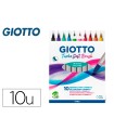 Rotulador giotto turbo soft brush punta de pincel caja de 10 unidades colores surtidos