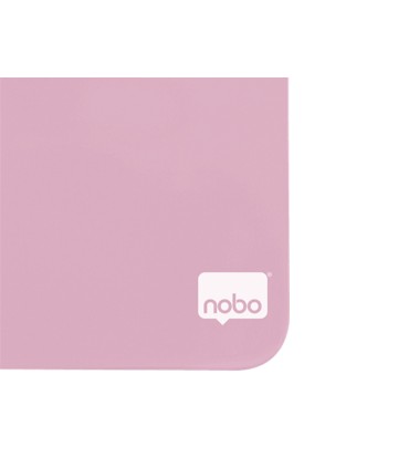 Pizarra nobo magnetica para el hogar color rosa 360x360 mm