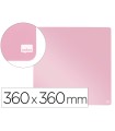 Pizarra nobo magnetica para el hogar color rosa 360x360 mm