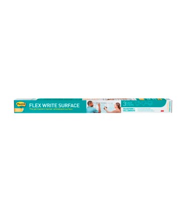 Pizarra blanca post it super sticky flex adhesiva removible rollo 1219x1829 cm