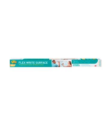 Pizarra blanca post it super sticky flex adhesiva removible rollo 914x1219 cm