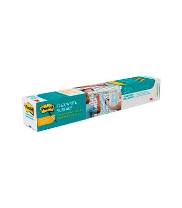 Pizarra blanca post it super sticky flex adhesiva removible rollo 609x914 cm