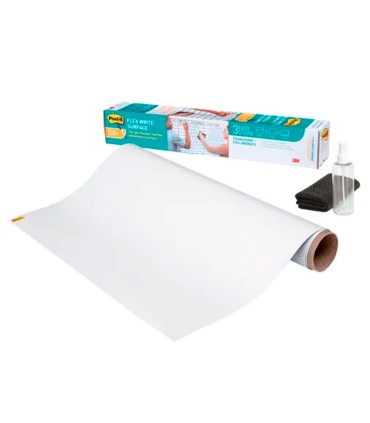 Pizarra blanca post it super sticky flex adhesiva removible rollo 609x914 cm