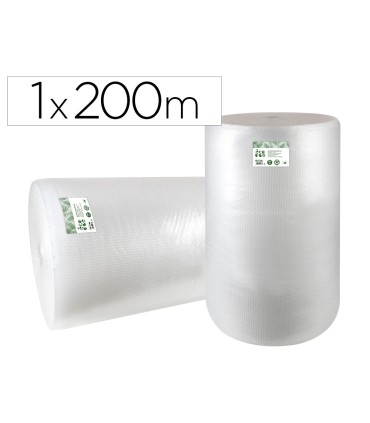 Plastico burbuja liderpapel ecouse 1x200m 30 de plastico reciclado