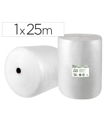 Plastico burbuja liderpapel ecouse 1x25m 30 de plastico reciclado