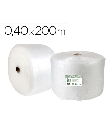 Plastico burbuja liderpapel ecouse 040x200m 30 de plastico reciclado