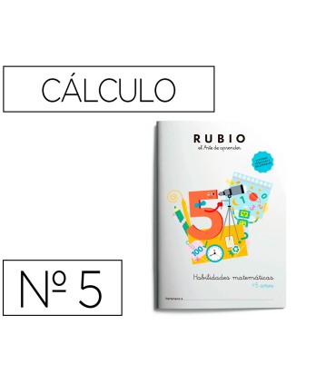 Cuaderno rubio habilidades matematicas 5 anos