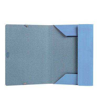 Carpeta liderpapel gomas folio 3 solapas carton plastificado colores pasteles surtidos