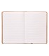 Libreta liderpapel ecouse 100 reciclada a5 96 hojas 70g m2 horizontal con gomilla y marca paginas