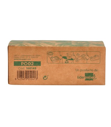 Portarrollo sobremesa liderpapel ecouse 100 plastico reciclado para cinta de 33 mt color verde