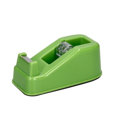 Portarrollo sobremesa liderpapel ecouse 100 plastico reciclado para cinta de 33 mt color verde