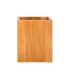 Cubilete portalapices liderpapel bambu 100 natural ecouse cuadrado 80x80x100 mm