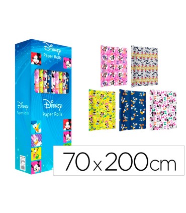 Papel de regalo basika disney rollo de 70 x 200 cm modelos surtidos