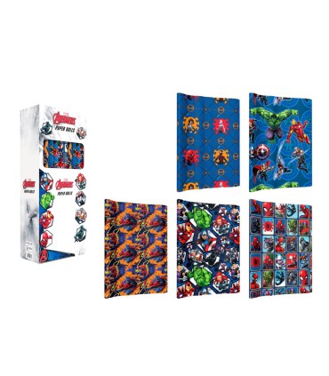 Papel de regalo basika marvel rollo de 70 x 200 cm 60 gr modelos surtidos