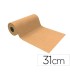 Papel de regalo basika kraft liso natural ancho 31 cm longitud 80 m