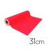 Papel de regalo basika metalizado rojo bobina ancho 31 cm longitud 80 m